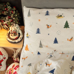 Постельное бельё 1.5-спальное «Этель» Happy skiers, бязь