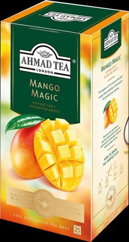 AHMAD TEA. Flavoured Collection. Mango Magic карт.пачка, 25 пак.