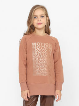 CRB wear/CWJG 63715-33-390 Джемпер для девочки,коричневый/Ex.Cherubino