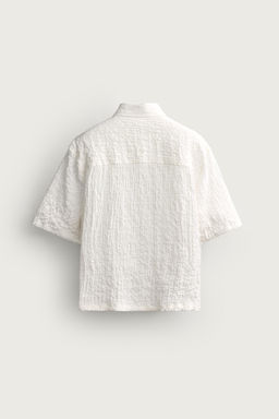 CAMISA RELAXED FIT RELIEVE / Blanco roto - Zara фото 8