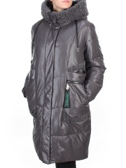 21-985 DARK GRAY Пальто зимнее женское AIKESDFRS (200 гр. холлофайбера) - Fashion фото 3