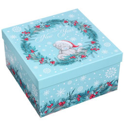 Набор коробок 5 в 1 С Новым Годом!, 14 ? 14 ? 8.5 - 22 ? 22 ? 12.5 см