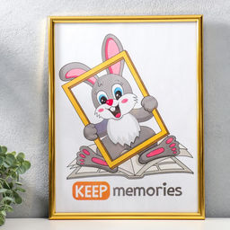 Фоторамка для фото 30×40 см Keep memories, Mia, пластик, золото