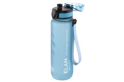 Бутылка для воды 500 мл 6,5*6,5*23 см "Style Matte" с углублениями д/пальцев голубая пастель