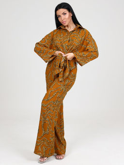 077 ЖЕНСКИЙ КОСТЮМ (брюки) (Горчичный) - А-дина фото 3