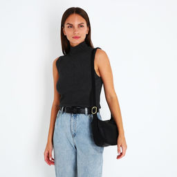 Сумка-багет на молнии, цвет чёрный - Simaland фото 6