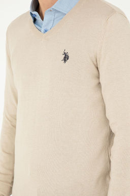 Мужской базовый свитер из каменного меланжа - U.s. polo assn фото 7