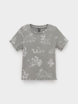 КР 302814/лесной туман,обитатели леса к579 фуфайка (футболка) д/дев яс