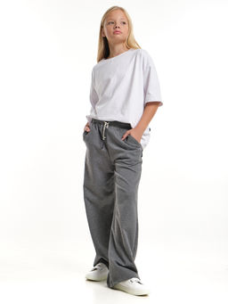 Брюки для девочки палаццо 22-8027 кофе - Mini maxi фото 17