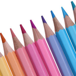 Карандаши цветные 12 цветов, пастельные, деревянные, шестигранные