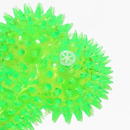 Игрушка для собак Светящаяся кость, TPR, 10,5 см, зелёная - Пижон фото 3