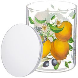 ЕМКОСТЬ ДЛЯ СЫПУЧИХ AGNESS ПРОВАНС ЛИМОНЫ , 700 МЛ БОРОСИЛИКАТНОЕ СТЕКЛО 10*13 СМ фото 4