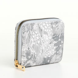 Кошелёк женский, маленький, на молнии, синий