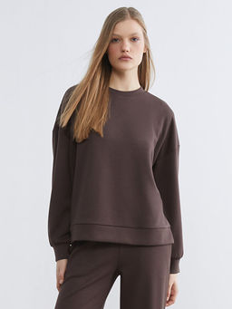 Soft Touch Oversize Kad?n Sweatshirt