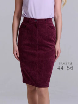Вельветовая юбка хлопок с вискозой