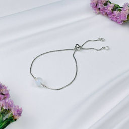 Браслет регулируемый с Лунным камнем от 16 см