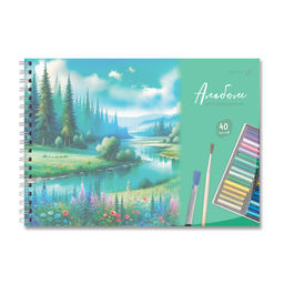 Светоч А207 Альбом для рисования, с пластик. обложкой 180 мкм., цветной титул лист 100 г/м2 A4 29 х 20.5 см 40 л. на гребне 5 шт. 01541 Школьный уголок  фото 15