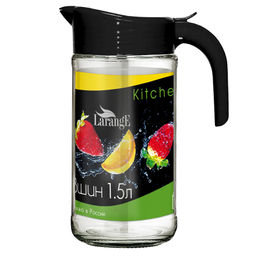 Кувшин 1,5 л АМФОРА с крышкой "Черная" 544-15473