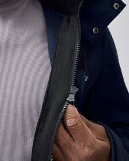 Парка спортивная мужская с капюшоном softshell темно-синего цвета 9565TS - Mtforce фото 18