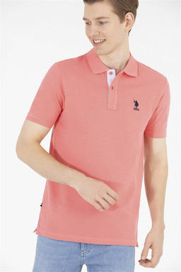 Мужская базовая футболка с воротником поло Pomegranate Blossom - U.s. polo assn фото 9