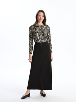 Beli Fermuarl? A Kesim Kad?n Etek