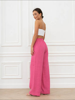 Брюки женские Лён Бежевый - Modamica фото 15