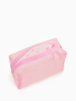 Косметичка дор Горох, сетка 18*7,5*10, отд на молнии, розовый