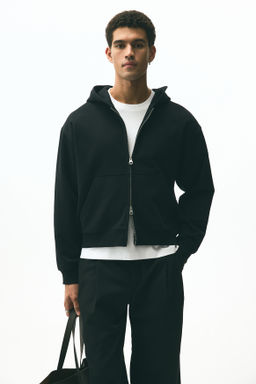 Chaqueta sudadera boxy con cremallera Loose Fit - H&m фото 6