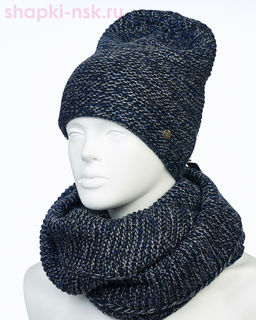 55335-1 Комплект женский (колпак+снуд) (56-58) - Static фото 13