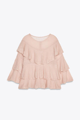 RUFFLED KNIT SWEATER - Zara фото 5