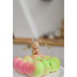 Цена за 2 шт. Молд для заливки новогодний Оленёнок, силикон, 6?3?6 см, прозрачный