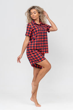 Костюм женский Натали из хлопка в клетку  фото 7