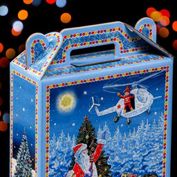 Цена за 5 шт. Подарочная коробка Праздник к нам приходит 16,8 х 7 х 25 см - Simaland фото 5