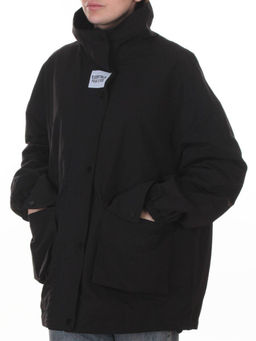 3089 BLACK Куртка демисезонная женская (100 гр. холлофайбер)