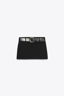 LOW-RISE SKORT WITH BELT - Zara фото 6