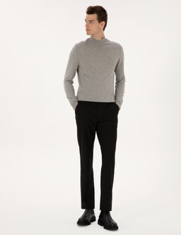 Siyah Regular Fit Kanvas Pantolon - Pierre cardin фото 3