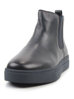 05-X30310A-7 DK. BLUE Ботинки демисезонные мужские (натуральная кожа, байка)