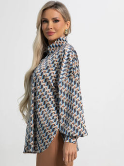 Блуза На пульсе моды (мультиколор) Б15417-1М