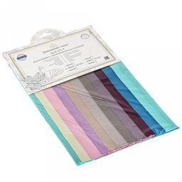 Лоскут для пэчворка и декорирования, набор 10шт 29х29см, однотонный, хлопок 100%, в п/э на картоне, "Домашняя мода" (Россия)