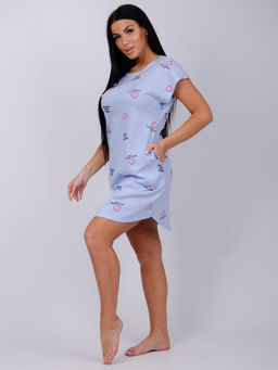 Туника "Душечка" голубая, трикотаж