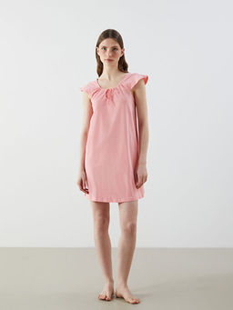 Ba?lamal? Yaka Kad?n Gecelik