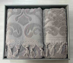 Набор полотенец EFOR из 2-х предметов (50*90.70*140) модель VASE NEW COTTONI (бежевый) BEJ