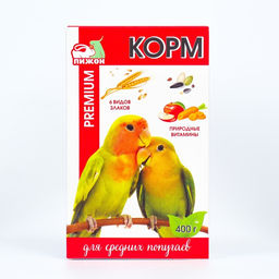 Корм Пижон Премиум для средних попугаев, 400 г  фото 2