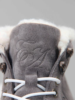 Ботинки 243.212131w. серый замок замша/Мех