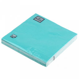 Салфетки бумажные "Art Bouquet" 33х33см, 3-х слойные, 16 штук в упаковке, 100% целлюлоза, "Барокко. Аквамарин" (Россия)