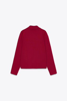 FLORAL BUTTON KNIT JACKET - Zara фото 4