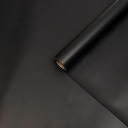 Пленка флористическая матовая, базовые цвета, чёрная, 57 см×10 м