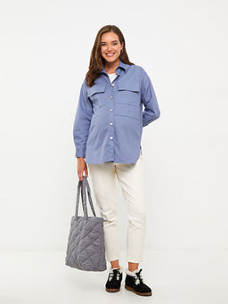 ?nden D??me Kapamal? D?z Uzun Kollu Hamile G?mlek