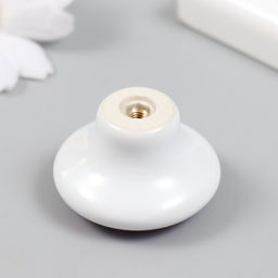 Фурнитура для шкатулки, ручка «Космонавт с воздушными шариками», керамика, металл, 3.8×3.8 см