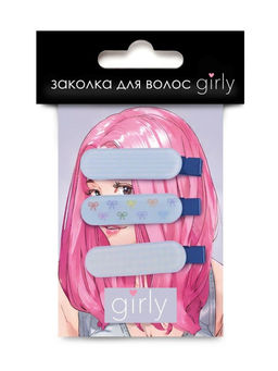 Заколка для волос GIRLY "Blue nude", blue